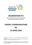 Procès verbal du Conseil communautaire du 22 janvier 2024
